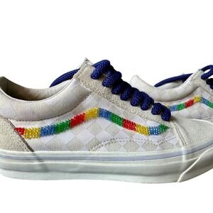 GUCCI Sneakers VAULT X‎ VANS OG OLD SKOOL RAINBOW Women's Size 8| M 6.5 Shoes